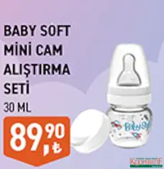BABY SOFT MİNİ CAM ALIŞTIRMA SETİ 30 ML BABY SOFT MİNİ CAM ALIŞTIRMA SETİ 30 ML